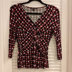 Cable & Guage Geometric Twist Top